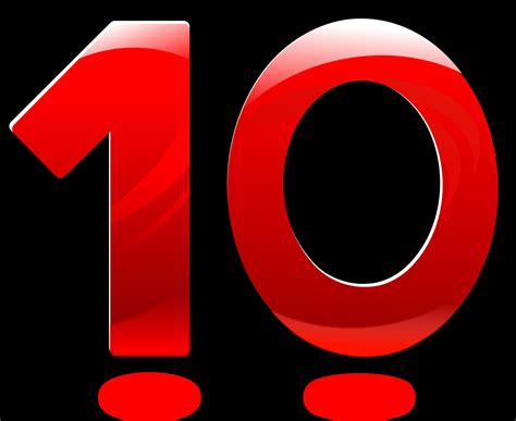 Red Number 10