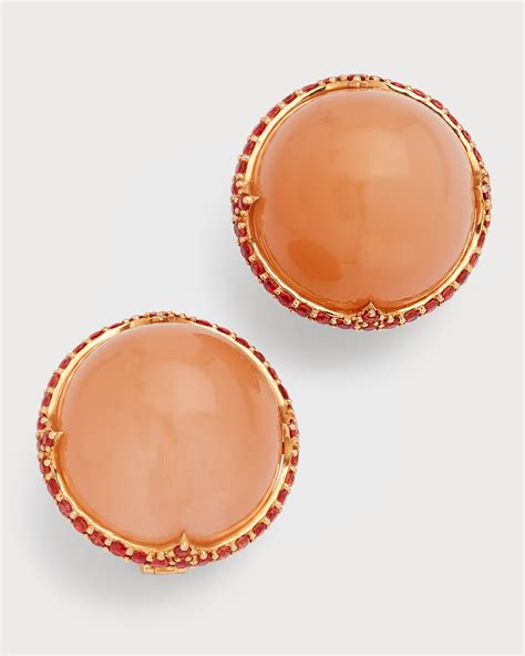 Piranesi 18K Rose Gold Diamond 3-Row Hoop Earrings | Neiman Marcus