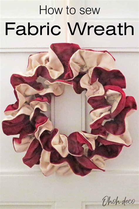 easy   fabric christmas wreath