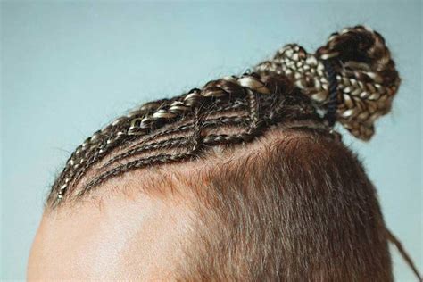 The Selective Photo Gallery Of The Best Ideas For Man Bun Braids