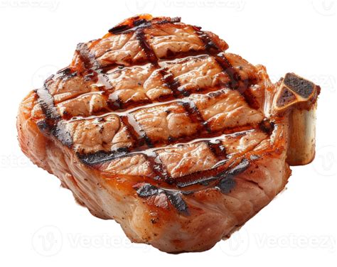 grilled pork chop  transparent background stock  png