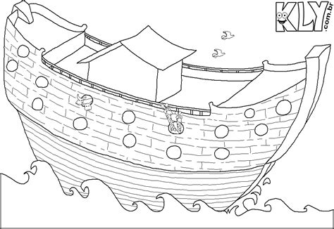 Arca De Noé Vazia Para Colorir - Desenhos para Colorir - Arca de Noé - Volume 1 - Desenhos Para Colorir