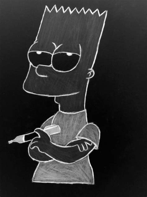 Bart Simpson-Black and White by angelicXdarkness on DeviantArt