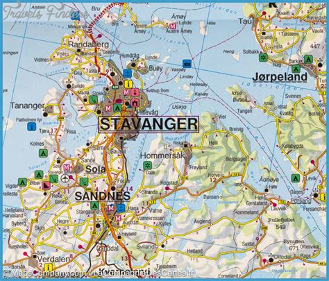 Stavanger Norway Map - TravelsFinders.Com