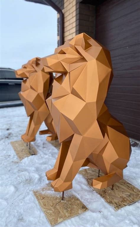 Полигональные фигуры из металла. Polygonal.metal. Пост со стены ...