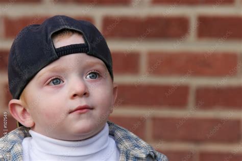 curious cute kid looking up Stock Photo | Adobe Stock