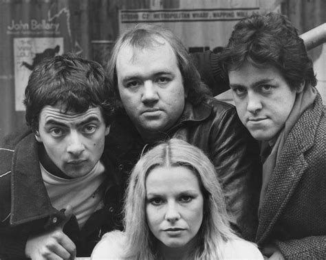 The cast of Not The Nine O'Clock News (Rowan Atkinson, Mel Smith, Griff
