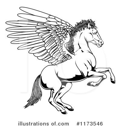 Pegasus Clipart #39045 - Illustration by Pushkin