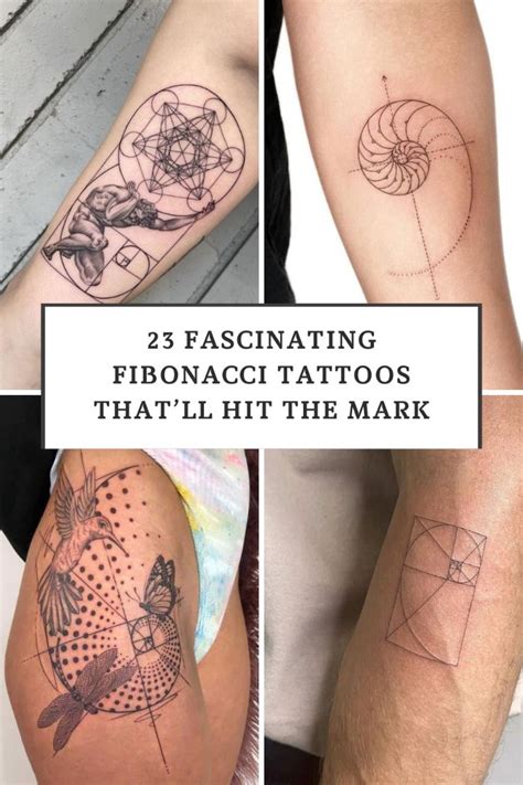 fascinating fibonacci tattoos thatll hit  mark fibonacci