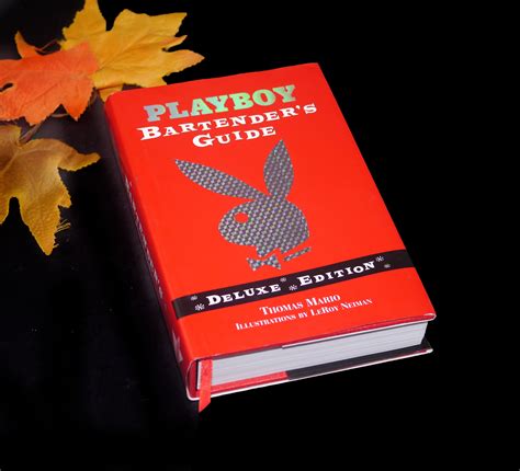 Playboy Bartender's Guide hardcover book. Thomas Mario. Illustrations