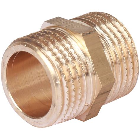 Ниппель резьбовой НР 1/2" x 1/2" латунь TIEMME – купить за 112,70 руб.