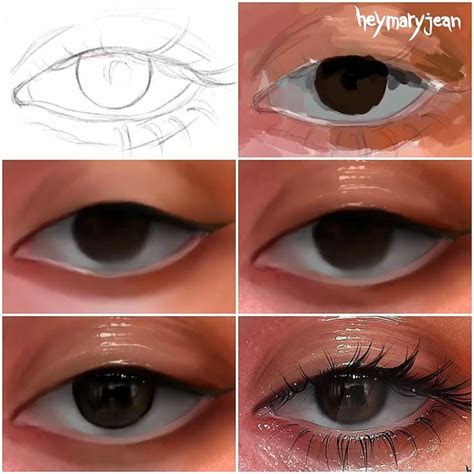 Sketches tutorial painting | Hình vẽ chì, Họa sĩ, Sản phẩm trang điểm