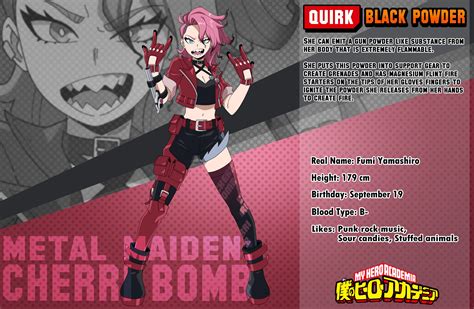 The beautifully stunning Metal Maiden- Cherri Bomb. Artist u