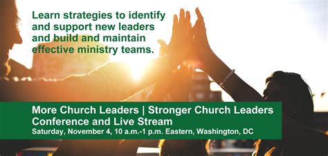 More Church Leaders | Stronger Church Leaders — Conference and Live ...