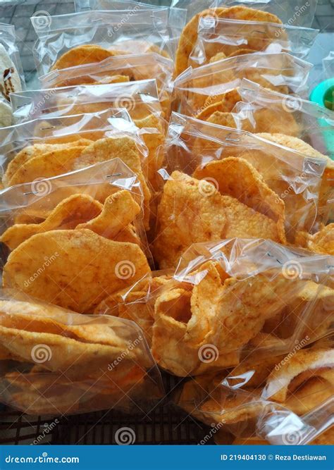 Indonesian Traditional Snacks Kerupuk. Stock Photo - Image of produce ...