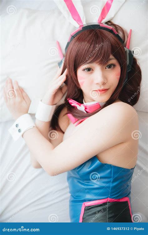 Japan Anime Cosplay , Portrait of Girl Cosplay in White Room Background ...