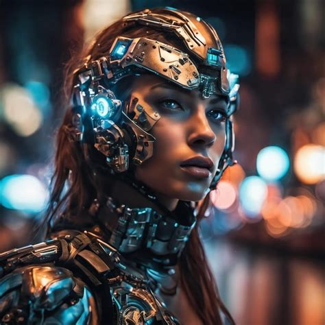 premium ai image cyber girl