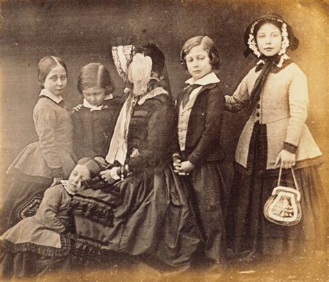 Group photographic print, copy of a daguerreotype, of Queen Victoria ...