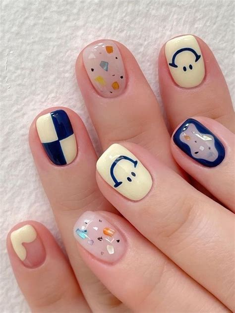 45+ Playful Short Acrylic Nails for a Stylish Summer in Korea | Fake ...