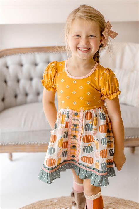 Little Pumpkin Jubilee Button Dress – Matilda Jane Clothing
