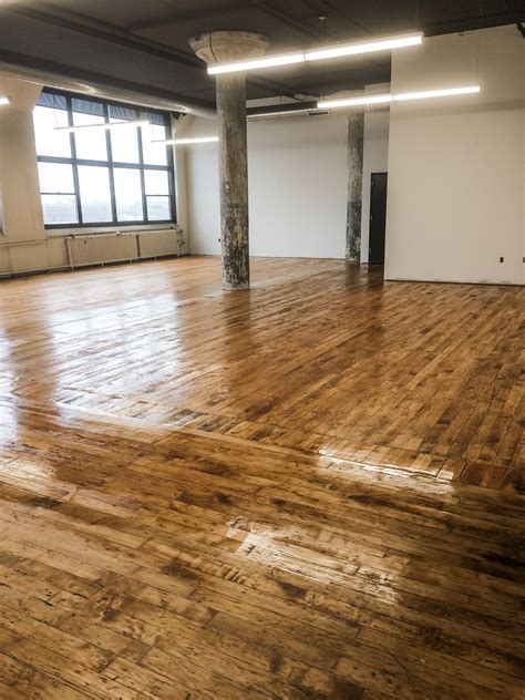 Northern Liberties Factory to Office Wood Floors - Hudson Hardwood Floors