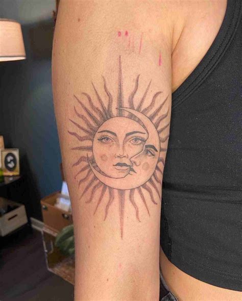sun moon tattoo ideas 4