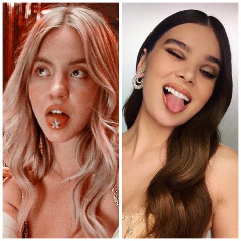 Who gets to taste your cock and cum on her cute tongue? Sydney Sweeney