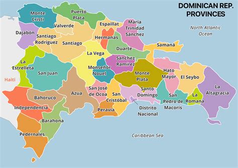 Map Of Regions Of Dominican Republic