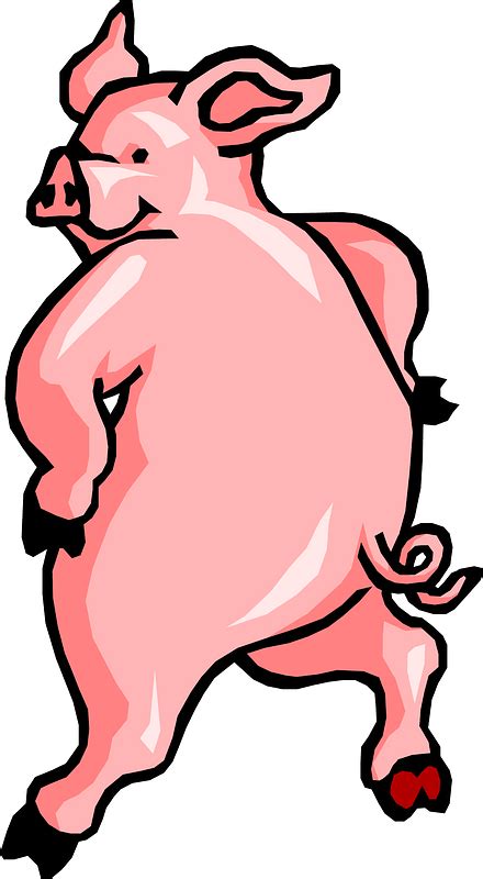 Dancing pig - Free vector clipart images on creazilla.com