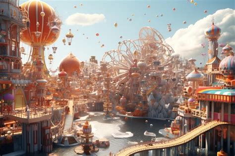 virtual theme park landscape images    freepik