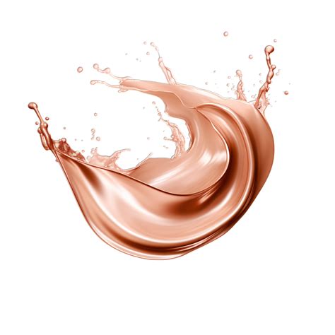 AI generated Elegant metallic pink rose gold splashes isolated on a ...