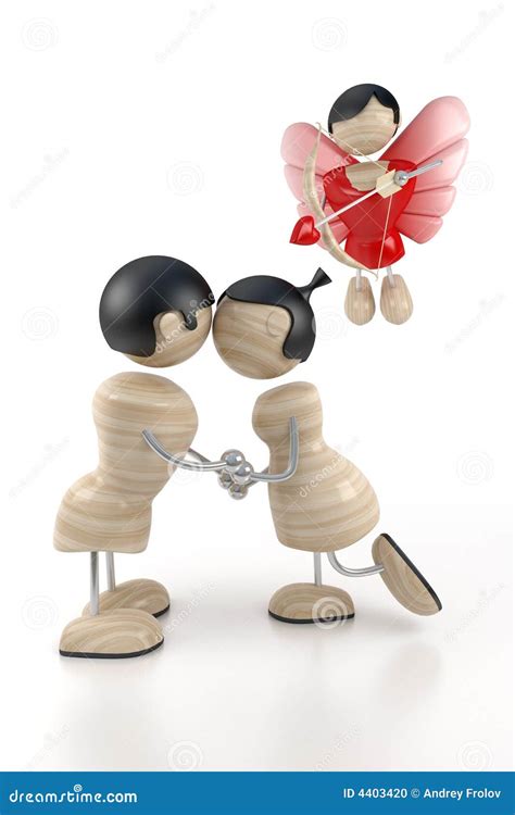 Primo bacio illustrazione di stock. Illustrazione di amore - 4403420