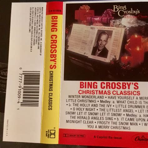 Bing Crosby – Bing Crosby's Christmas Classics (1988, Cassette) - Discogs