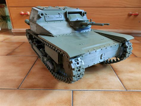🪖 CV-33/L3 RC TANK 1/6・ 3D File for ・Cults 