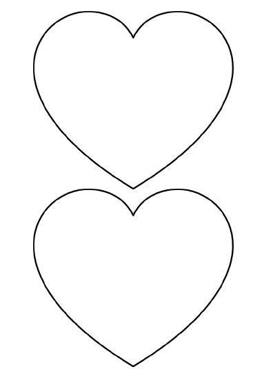 Free Printable Heart Templates – 9 Large, Medium & Small Stencils to ...