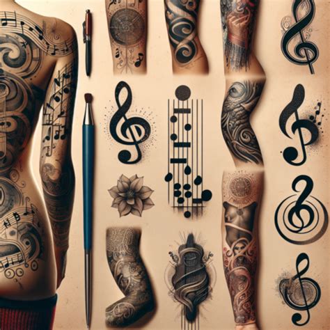 Inspirational Tattoos of Music Notes Symbols: Express Your Love for Melody - Relojes Coros ...