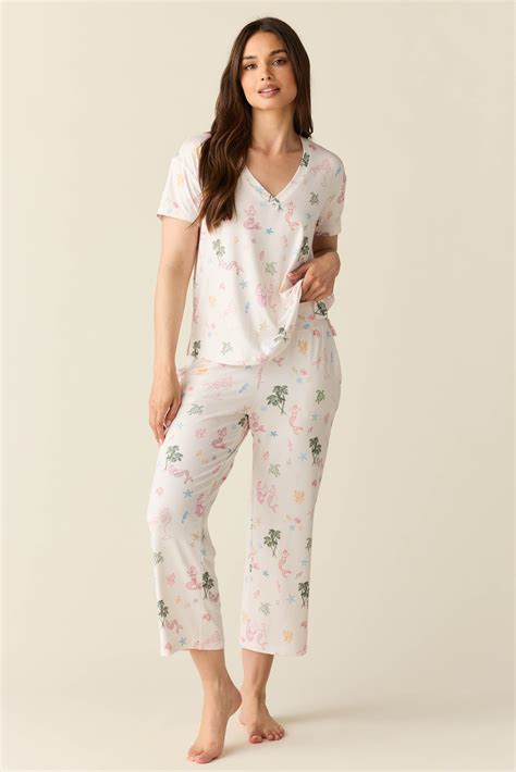 Alyssa Summer Jersey PJ Set in Mermaids – MASONgrey