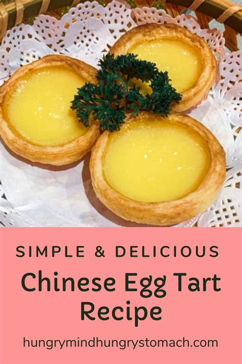 Recipe: Chinese Egg Tarts | Chinese egg tart, Egg tart, Recipes