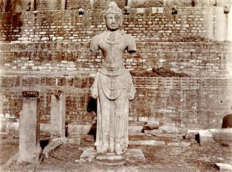 Stone figure of King Dutugemunu at Anuradhapura