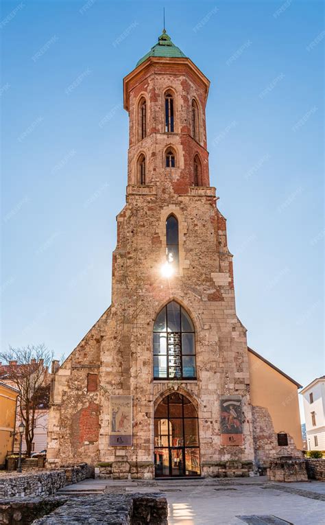 Premium Photo | Facade of the tower of the church of mary magdalene in