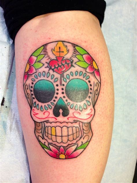 Candy Skull by Matthew Adams, Haight Ashbury Tattoo, San Francisco ...