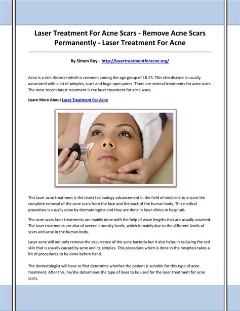 Laser treatment for acne by sadfss - Issuu