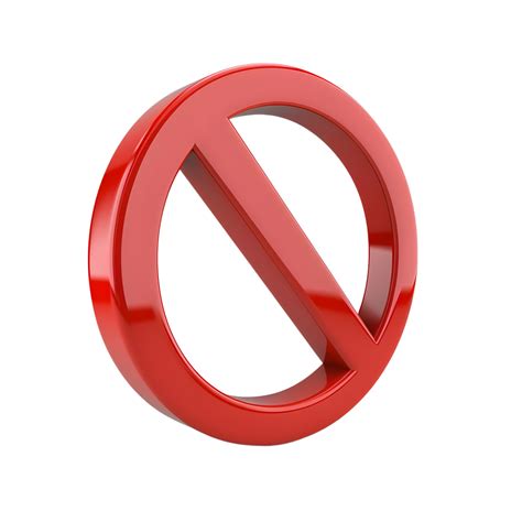 block sign icon isolated  transparent background  png