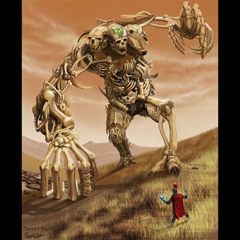 bone golem marcel torres ingles  artstation  httpswww