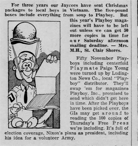 “Miss November 1968” 1969: Most Public Year, Playboy Tour. Queen of the