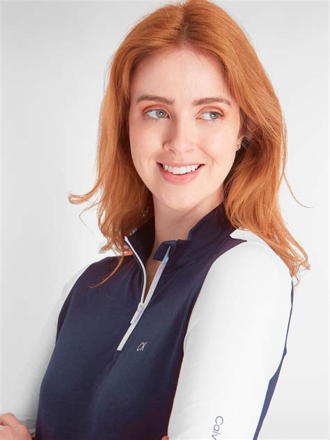 Buy Calvin Klein Golf Bailey Lane Blue/White Polo Shirt from the Next