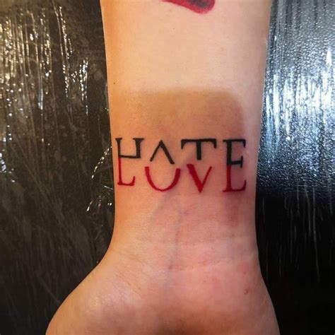 love hate tattoo