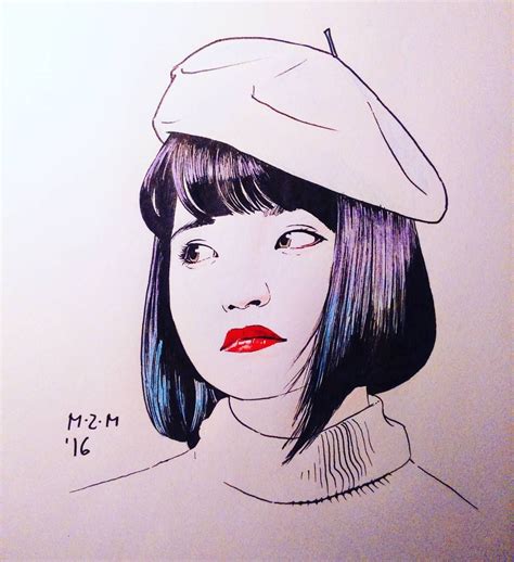 Beret Drawing at PaintingValley.com | Explore collection of Beret Drawing