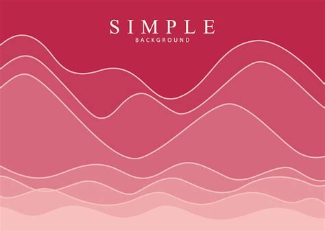 Premium Vector | A pink cover for a music album with the words simple ...