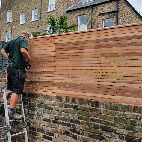 cedar top  wall fencing posts contemporary fencing